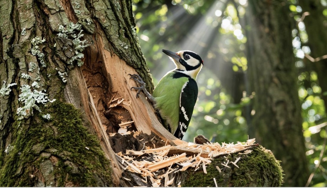 Scientific Inquiry Details Biomechanical Mastery Behind Woodpecker's Percussive Strikes