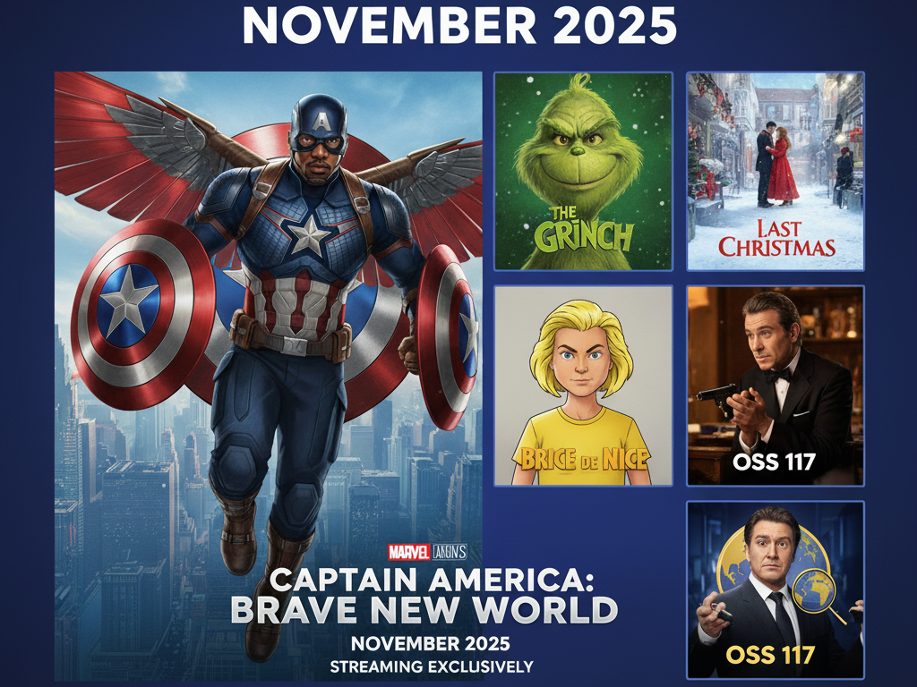 Disney+ Confirms November 2025 Slate Headlined by Captain America: Brave New World and Holiday Favorites