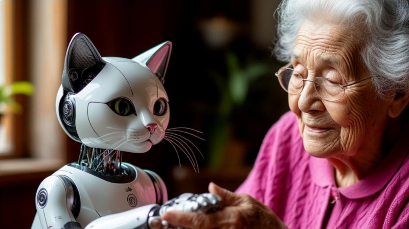 Robotic Cats Offer Solace and Joy in Dementia Care
