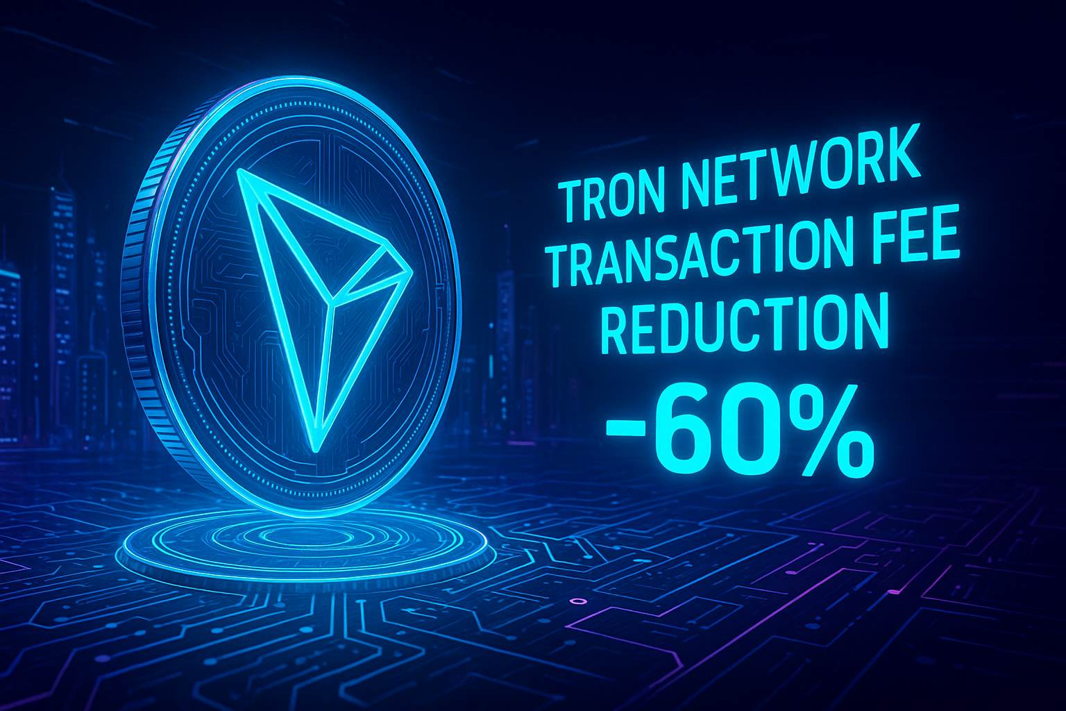 Tron Network Slashes Transaction Fees by 60% to Ignite Adoption and Competitiveness