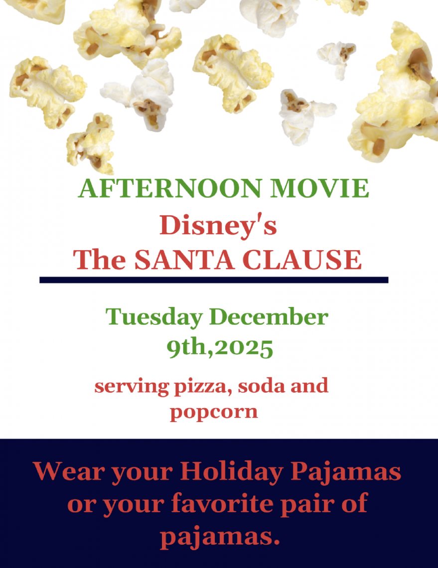 Afternoon Movie Disney's Santa Claus December 9