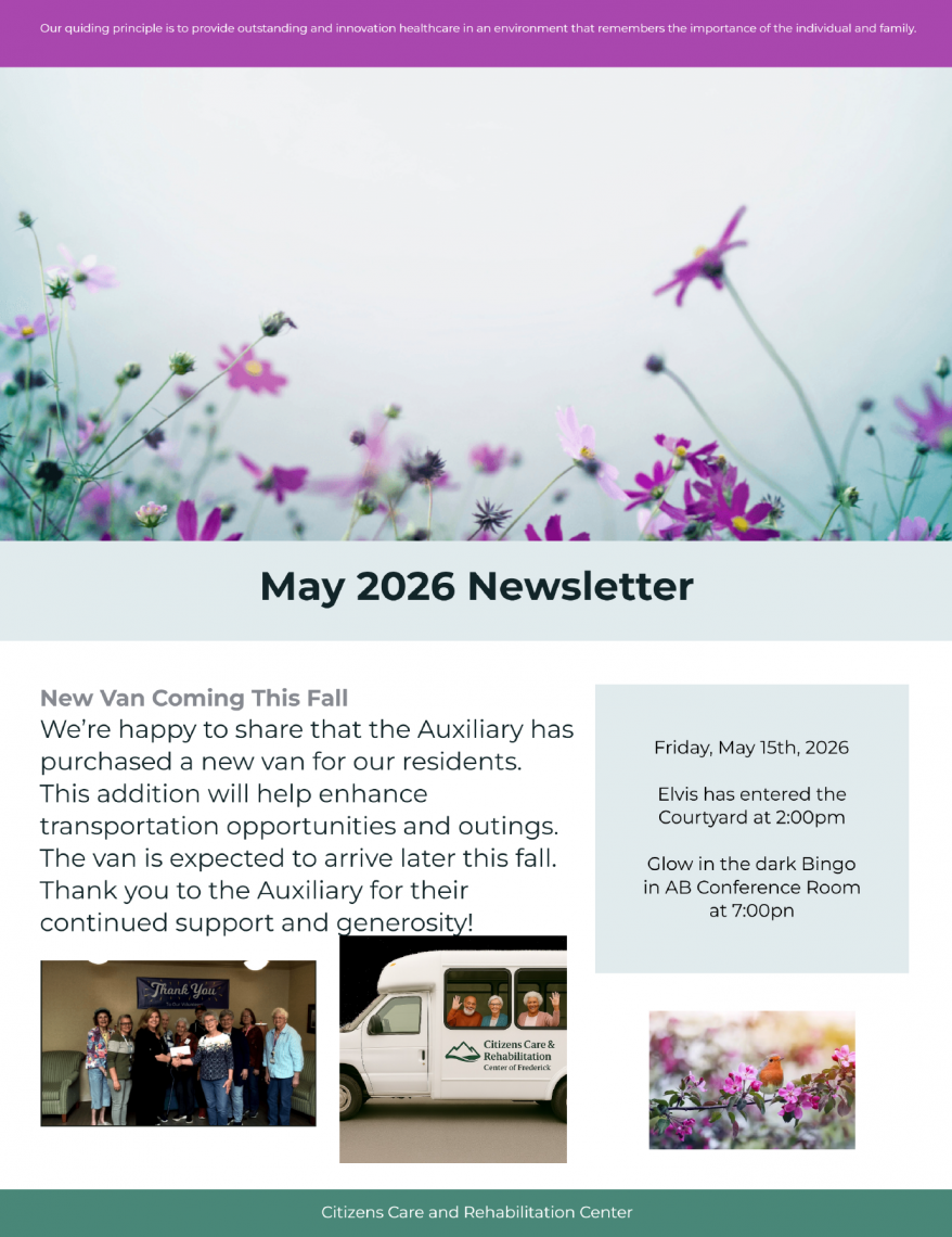 May 2026 Newsletter