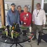 Memory Care residents gardening at Citizens Care