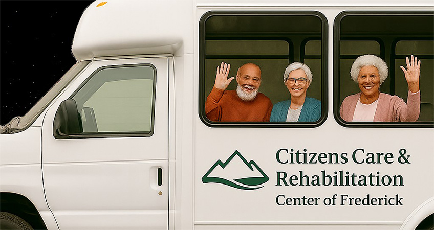 residents on a Citizens Care bus