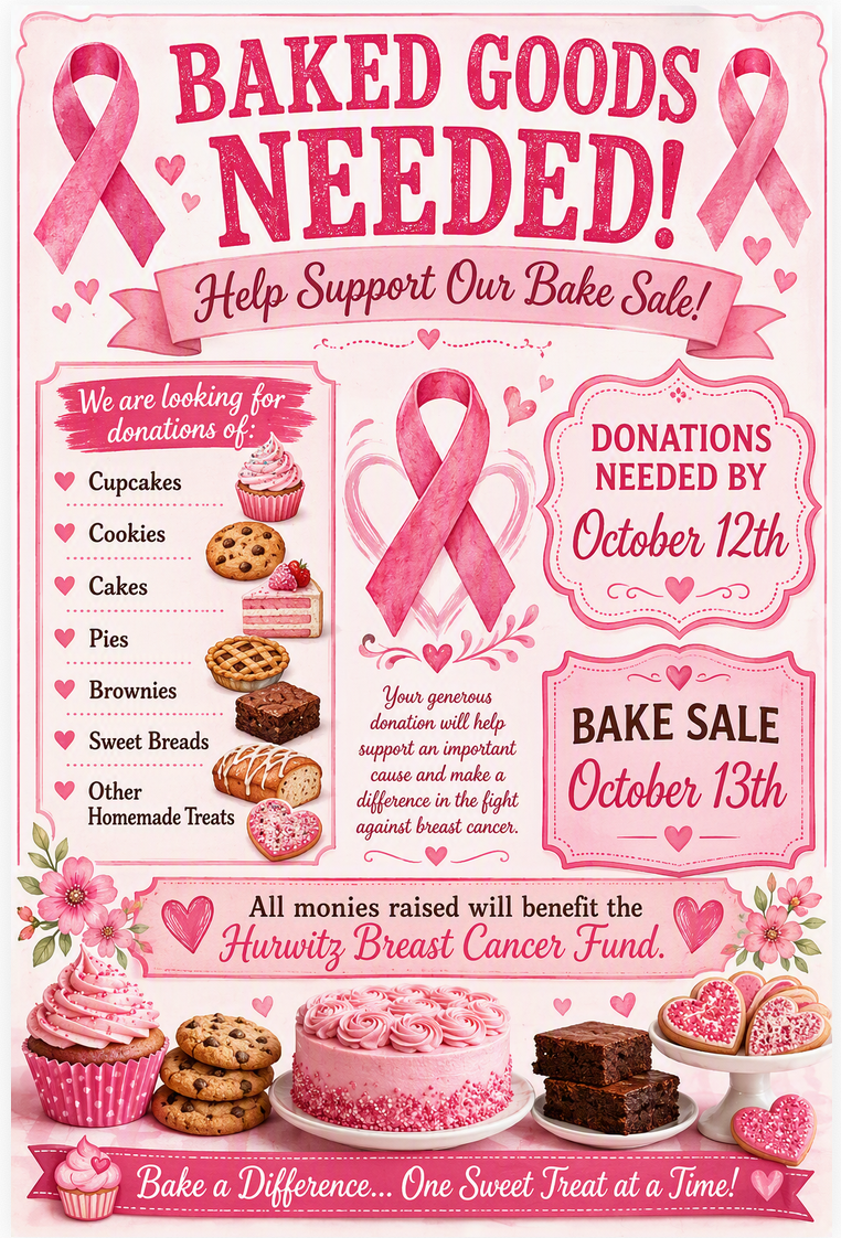 Baked Goods Needed
