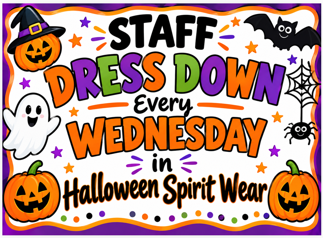 Staff Halloween Spirit Wear Every Wednesday