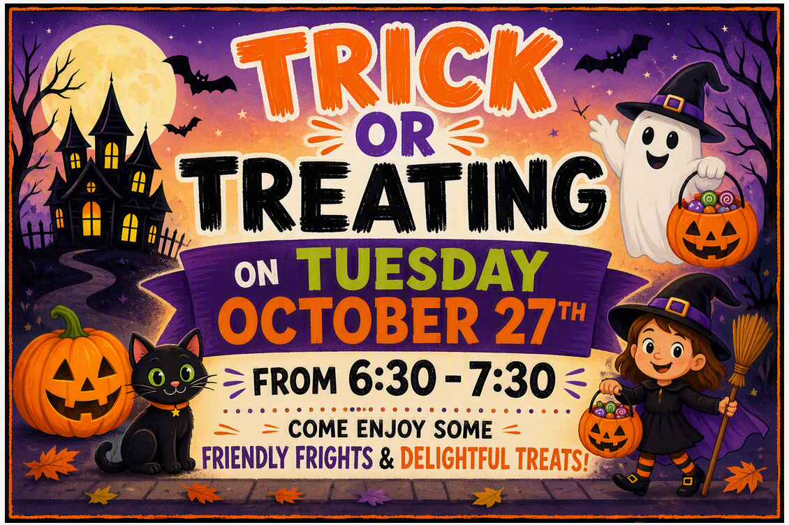 Trick or Treating October 27th