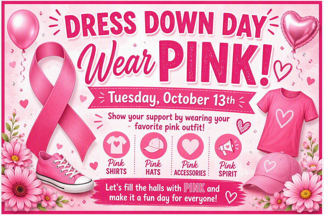 Wear Pink October 13th
