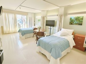 a semi-private room at Pacific Palms