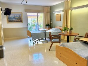 a semi-private room at Pacific Palms