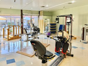 The rehab gym at Pacific Palms