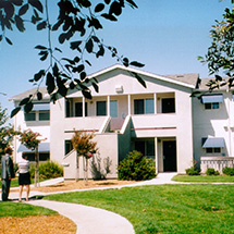 home with a front lawn