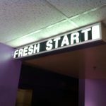 Fresh Start is a new church in Elmira, NY that meets in a movie theater.