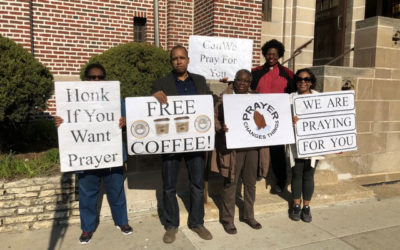 Southshore UMC members get outside the church building, putting themselves in the community, offering prayer and coffee to anyone.