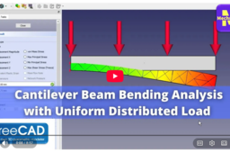 Bending Analysis of Cantilever Beam with UDL | GrabCAD Tutorials