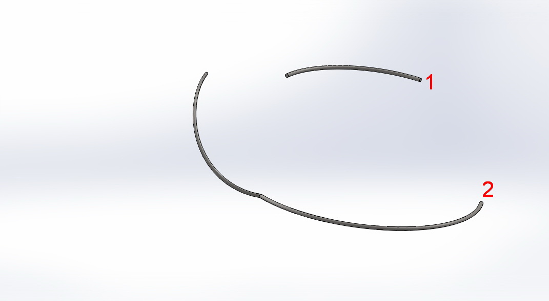 how can create a 3d curved path between 2 plane such as pictures ...