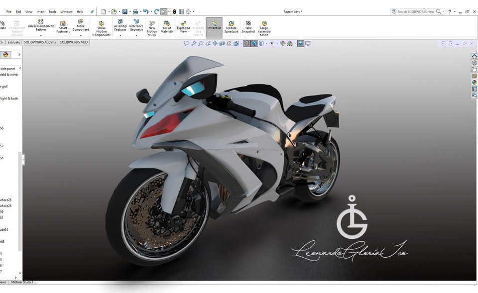 3Dパーツ参考画像 Kawasaki Ninja ZX10R | 3D CAD Model Library | GrabCAD