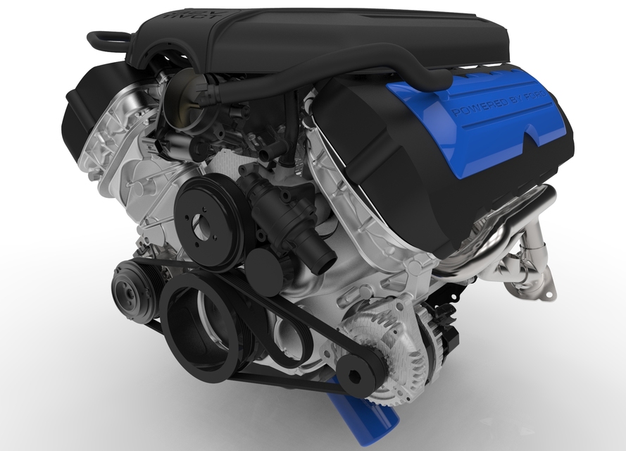 1/25 Scale 3D Resin Model Kit - Ford Coyote 5.0 Engine With Transmission