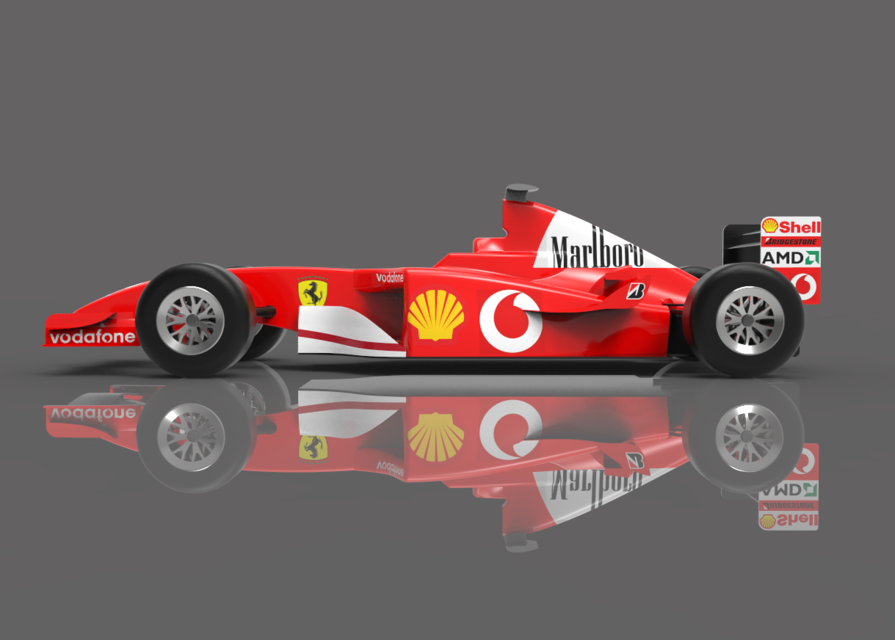 Ferrari F2002 | 3D CAD Model Library | GrabCAD