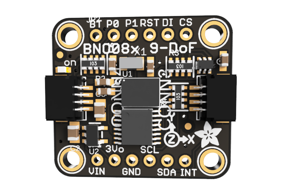 Adafruit BNO085 9-DOF IMU STEMMA QT | 3D CAD Model Library | GrabCAD