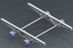 Trailer suspension chassis (Tikitreiler)
