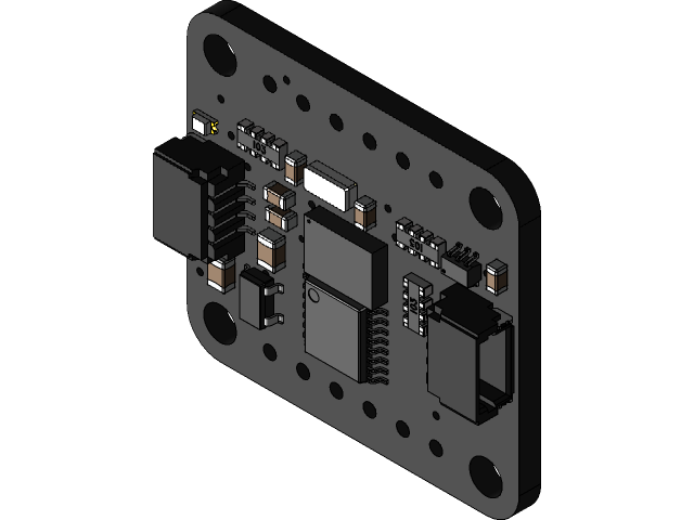 Adafruit BNO085 9-DOF IMU STEMMA QT | 3D CAD Model Library | GrabCAD