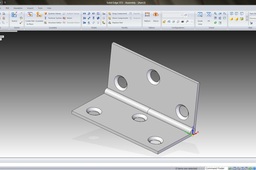 How to model a hinge in Solid Edge?