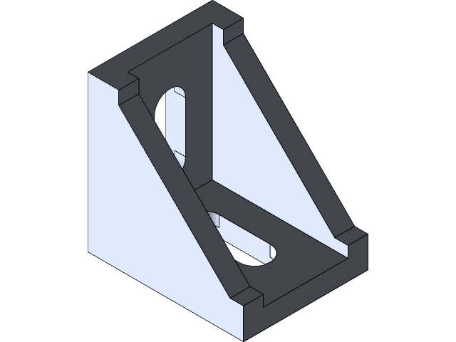 Angle Mounting Material Aluminium Profile 30 X 30 Angle Connector Corner Connector Wall Bracket 90 Degree Angle Grid For 3030 3060 Strut Profile, 3D Printer, CNC Router, DIY Projects (30 X 30