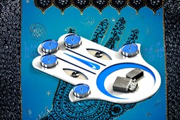 hand of fatima candle holder