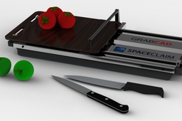 Single handed Cutting board