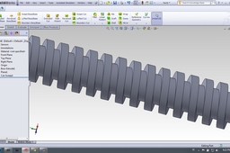 How to make square thread profile with a specific dimension?