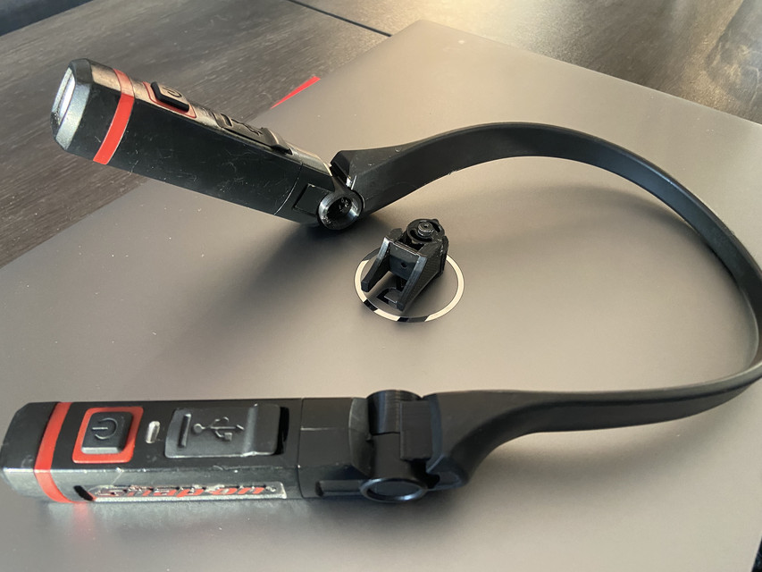 Snap-On neck light ECHDD012AR hinge repair | 3D CAD Model Library
