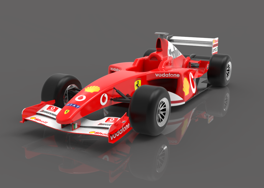 Ferrari F2002 | 3D CAD Model Library | GrabCAD