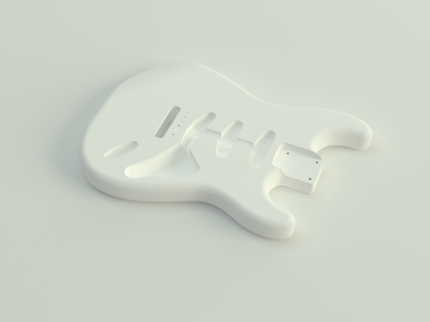 Fender Stratocaster '62 (second and improved version!) | 3D CAD