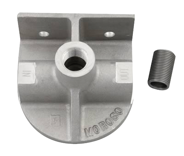 Moroso 23760 remote oil filter mount Flow direction
