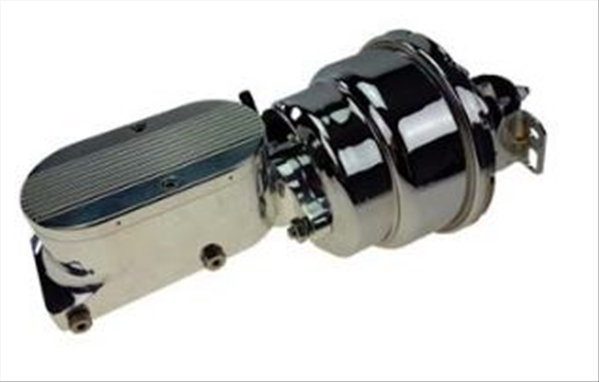 thumbnail image 2 of Demotor Performance Chrome Dual Diaphragm Brake Booster & Finned Cap Master Cylinder – 4 Port 2 of 5