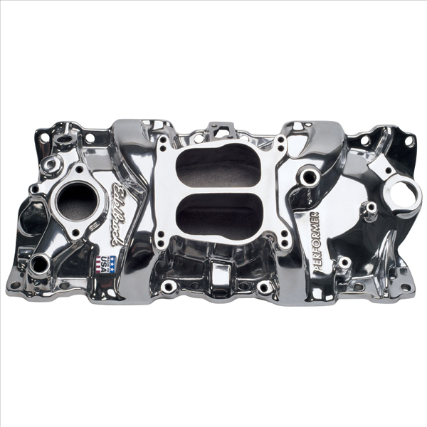 Edelbrock 21011 Performer polished aluminum intake manifold