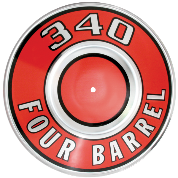 Mopar Perf P4529083 Dodge 340 4 bbl air cleaner pie pan