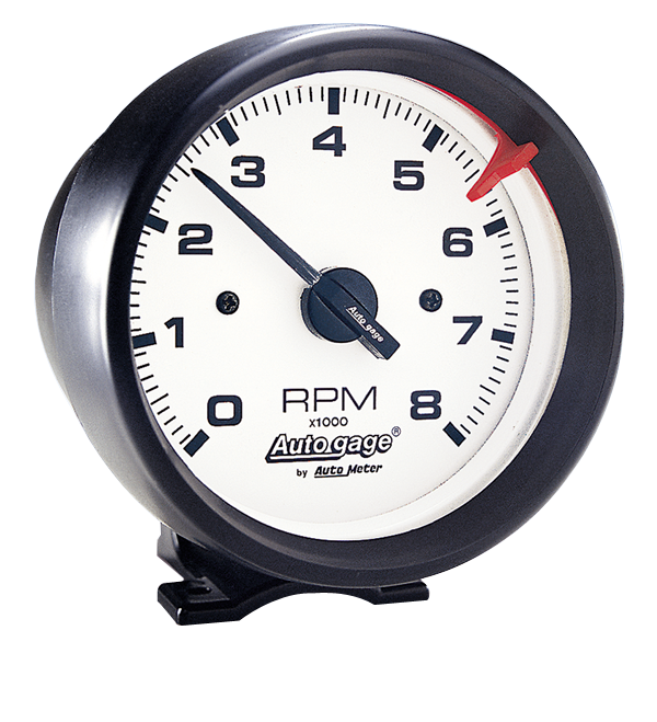 Auto Meter 2303 Autogage tachometer has black bezel 3 3 4...