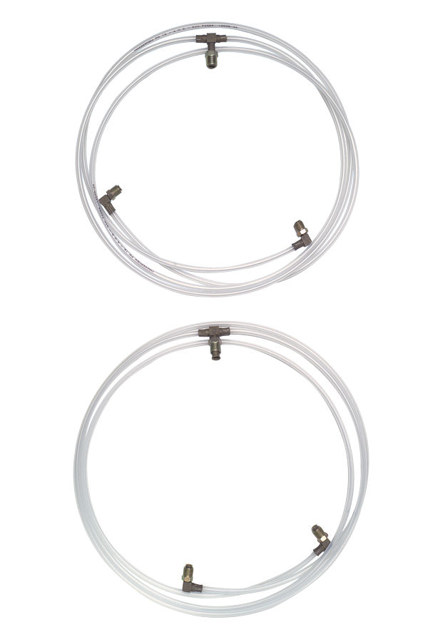 1967-1969 Chevrolet Camaro Convertible Top Hose Set - Hydro HO-WHITE-67F - New Complete Kit