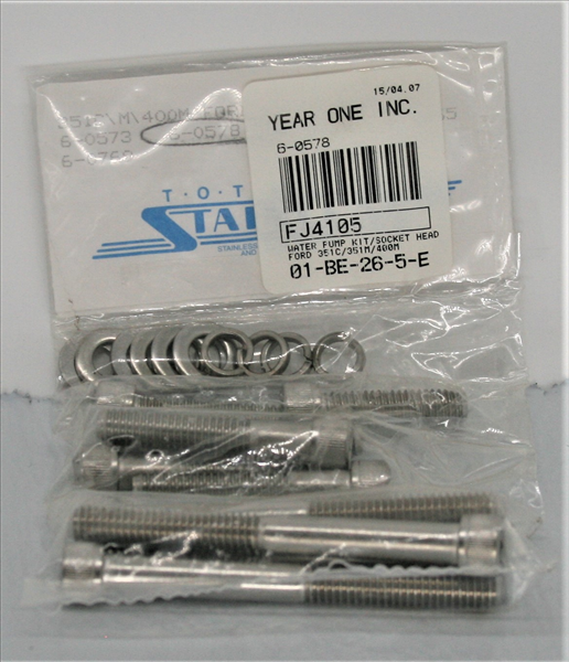 Totally Stainless 60578 socket head water pump bolt kit