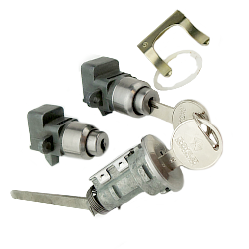 19681969 Mopar Abody Glove box, console and trunk lock kit