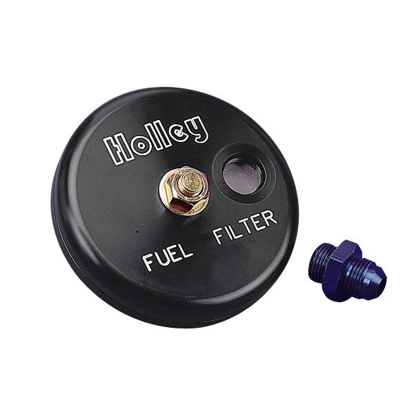 Holley 162514 VoluMax fuel filter single inlet outlet 8A...