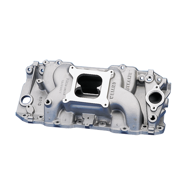 Holley 8018 Weiand Stealth high rise dual plane intake