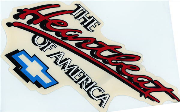 The Heartbeat of America Decal. 6 x 12
