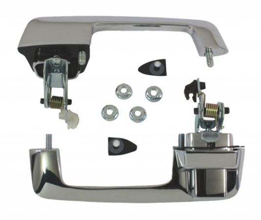 1965-1966 & 1969-1970 Ford Mustang Chrome Outside Door Handle Set – Pair With Mounting Hardware – ACP FM-BD021