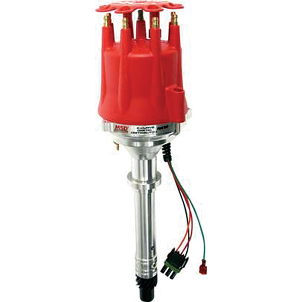 HEI Distributor For Small Block Ford 351W Windsor - Blue Cap, 65k Coil, One-Wire