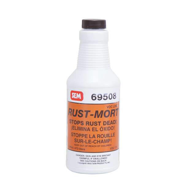 SEM Rust Mort Converter 1 Quart, Rust Treatment For Automotive And Metal Surfaces