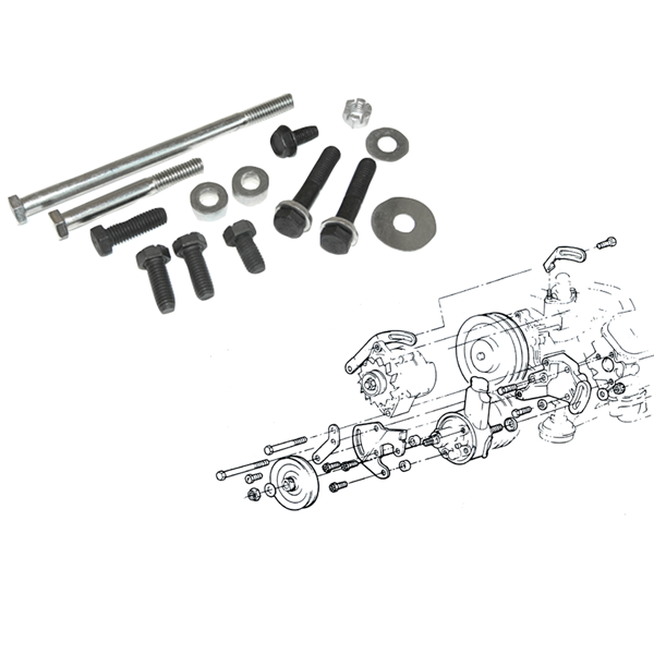 196472 GTO Power Steering Pump Alternator Mounting Hardware Kit