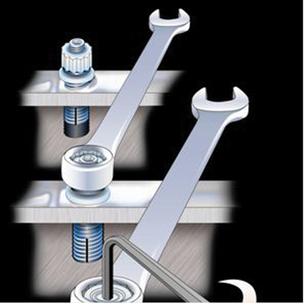 Taylor 20004 Split Lock Header Bolt Kit 196473 Mustang